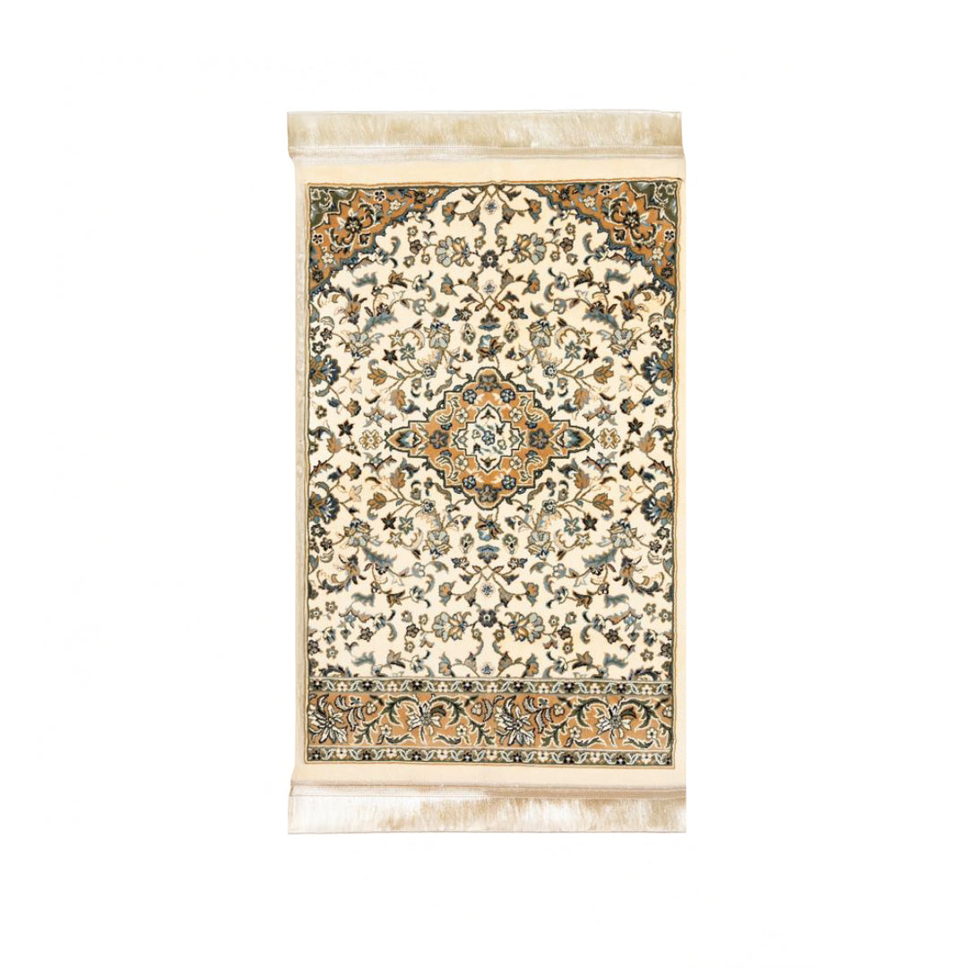 سجادة الروضة الشريفة - اوف وايت و بيج