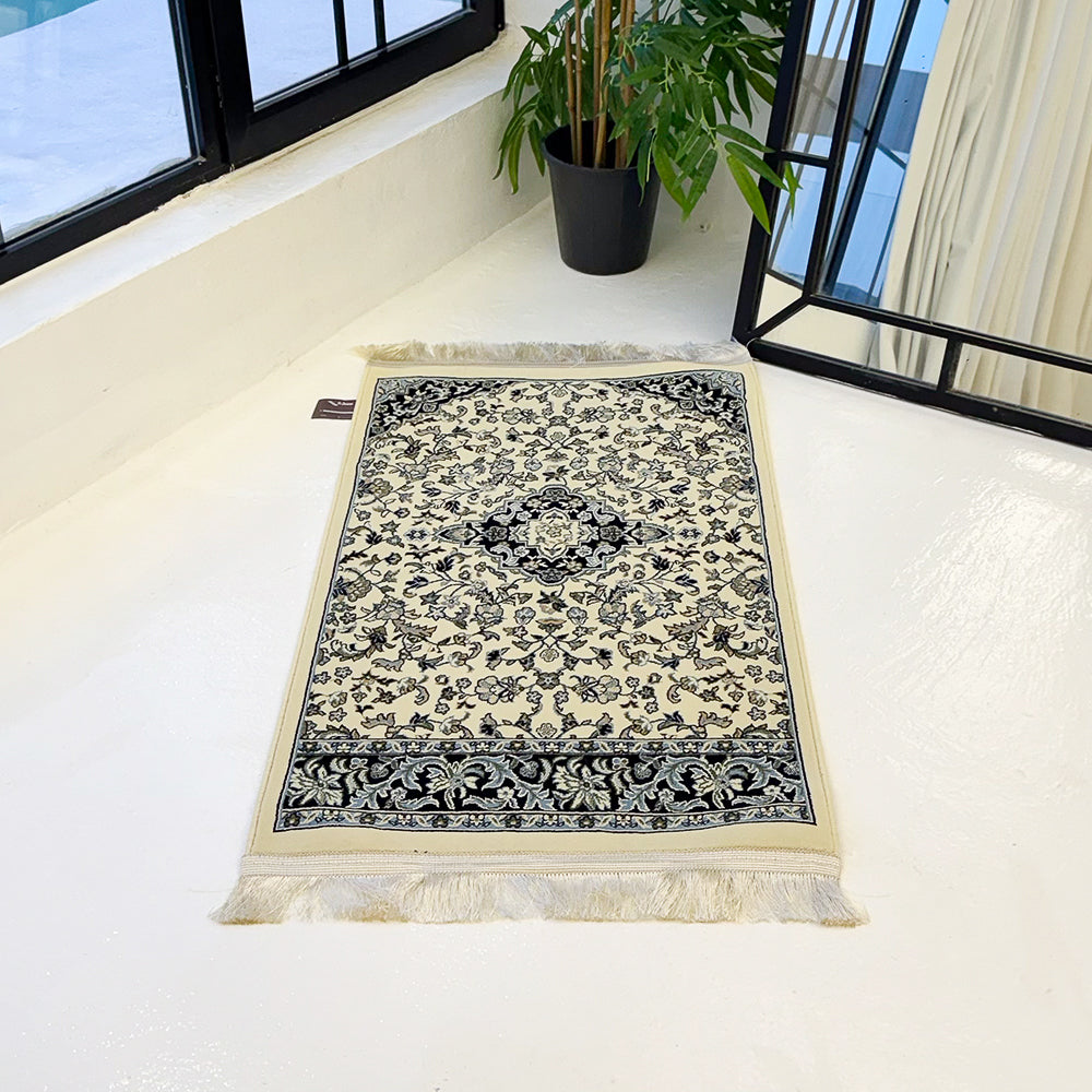 سجادة الروضة الشريفة -اوف وايت كحلي