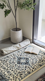 سجادة الروضة الشريفة -اوف وايت كحلي