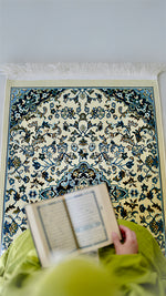 سجادة الروضة الشريفة -اوف وايت كحلي